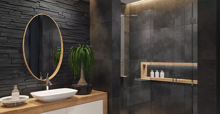 Bathroom Floor Tile Remodel in Lebanon